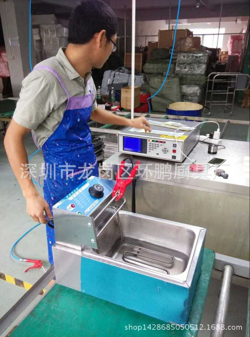 直銷供應 電炸爐單缸雙缸油炸鍋 商用溫控加厚單篩油炸機炸薯條機