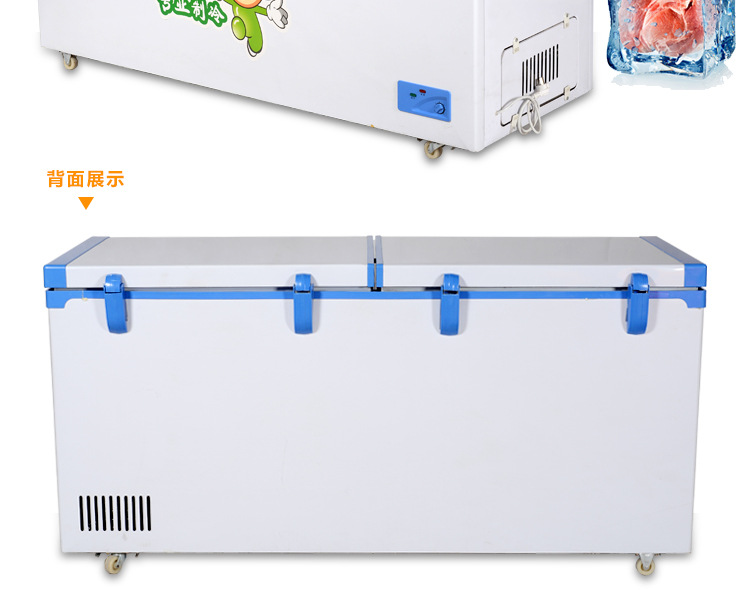 商用臥式大冰柜冷柜冰柜無氟飲料柜單溫冷凍冷藏柜肉柜茶葉冷柜