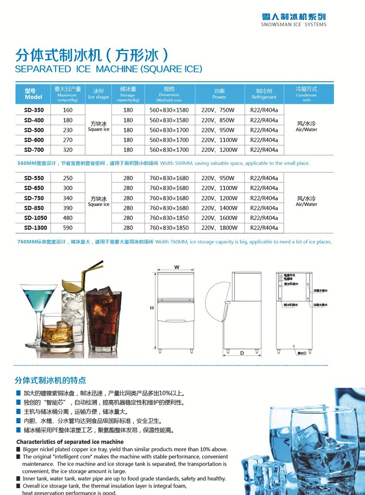 Snowsman雪人SF-220制冰機(jī) 綿綿雪花冰制冰機(jī) 商用制冰機(jī)