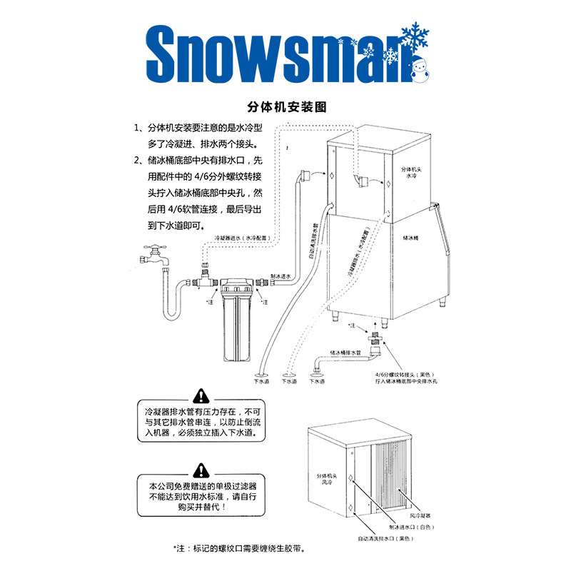 供應350KG雪人制冰機SD-750 商用制冰機 酒吧制冰機 方塊冰制冰機