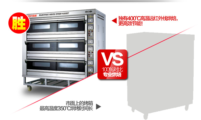 樂創大型面包烤爐 三層九盤商用烤箱 電烤箱蛋糕面包披薩蛋撻烘爐