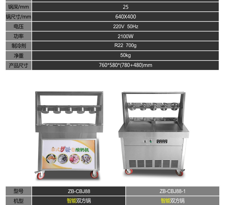 【包郵】炒冰機(jī)炒冰炒酸奶機(jī) 商用炒冰淇淋卷機(jī)炒冰機(jī) 鍋炒冰機(jī)