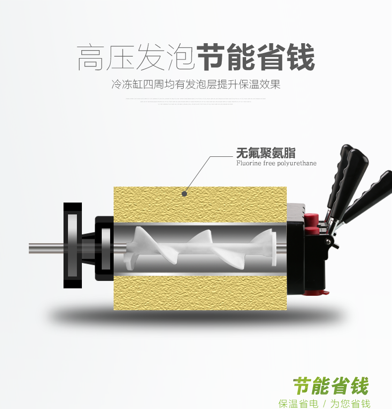 商用軟冰淇淋機商用冰之樂三色商用冰激凌機商用蛋筒甜筒機高產量