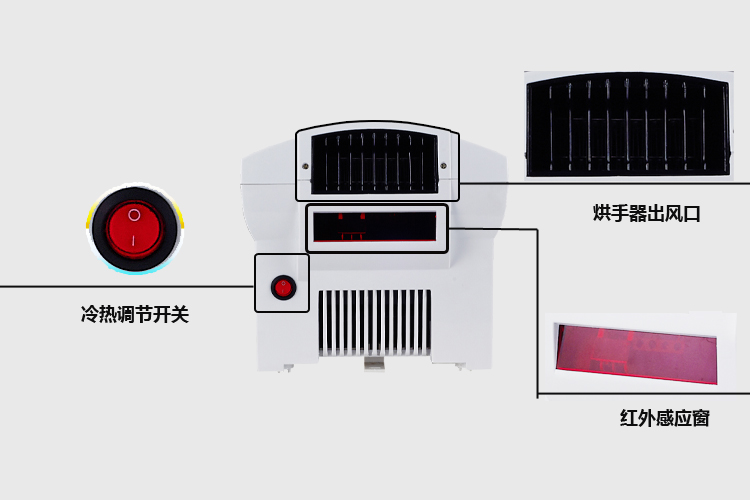 Anmon酒店衛(wèi)生間家用全自動感應(yīng)冷熱干手機干手器烘手機烘手器