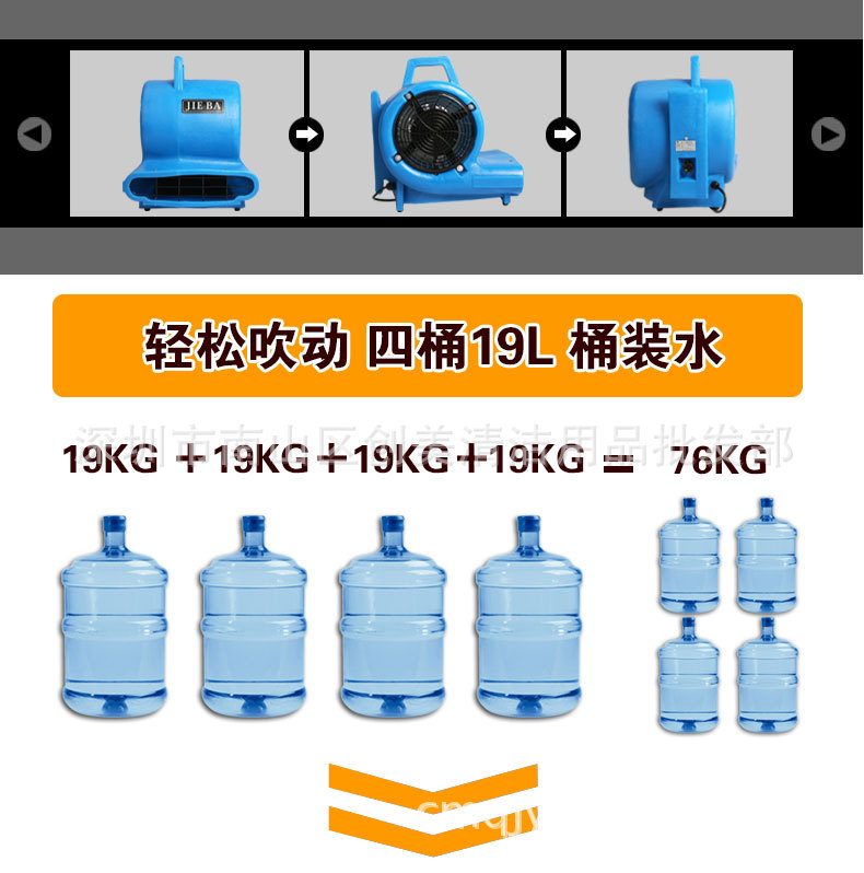 潔霸三速強(qiáng)力吹干機(jī) 酒店地毯工廠地面吹干 大型商場洗手間用