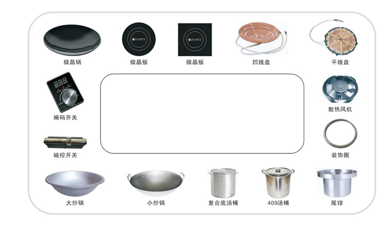 商用電磁爐 四頭煲仔爐環(huán)保節(jié)能