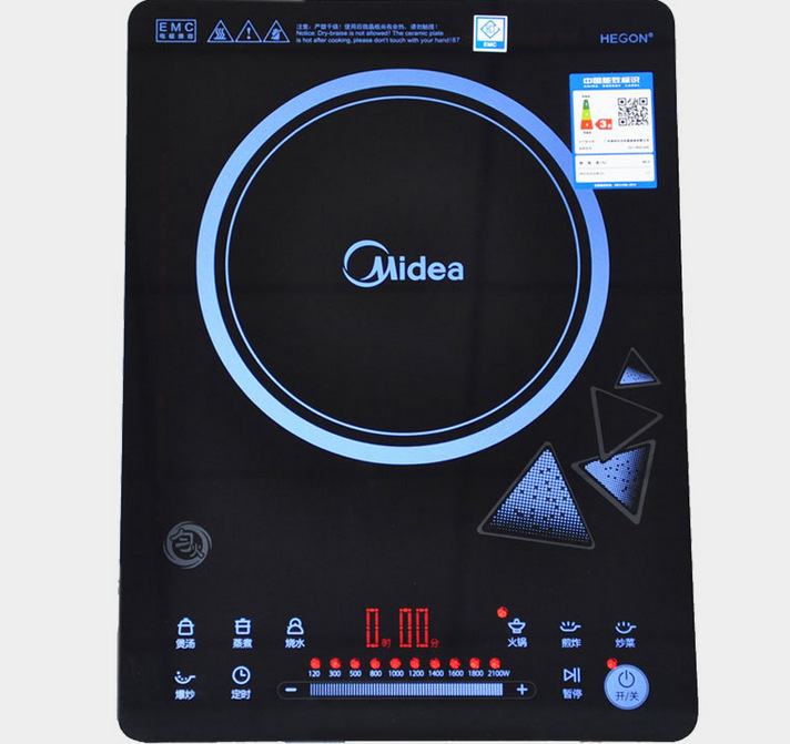 Midea/美的 RH2145E電磁爐智能超薄觸摸勻火特價(jià)家用爐灶全國(guó)聯(lián)保