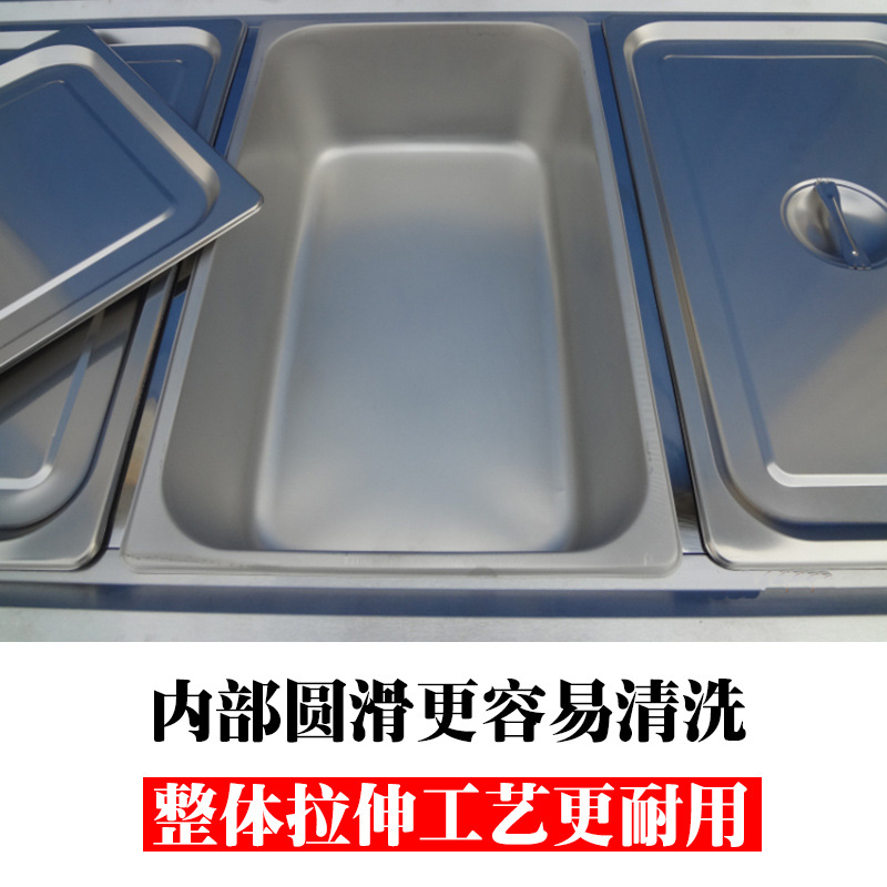 特價商用廚具不銹鋼電熱保溫湯池售飯臺快餐車暖湯爐外賣車送飯車