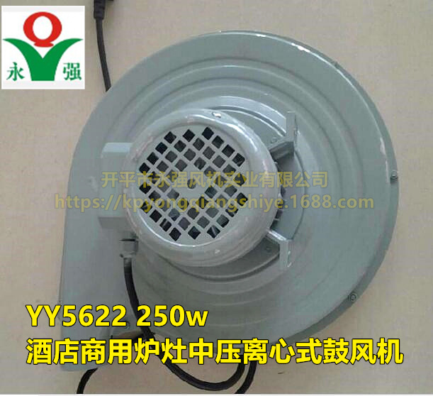 永強(qiáng)牌 YY5622 250w 酒店商用爐灶中壓離心式鼓風(fēng)機(jī)